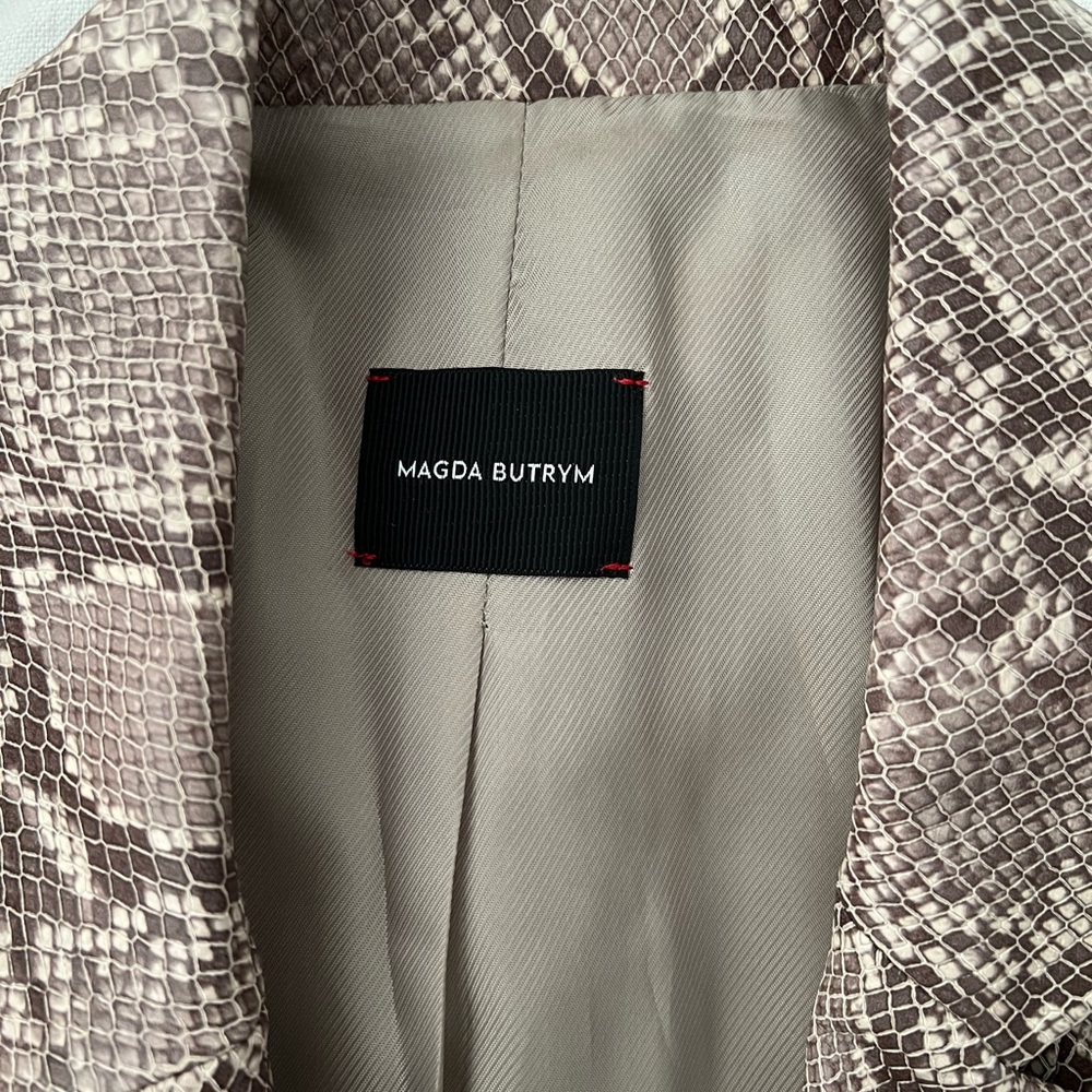 Leather Snake printed blazer, worn once - Picture 3 of 3